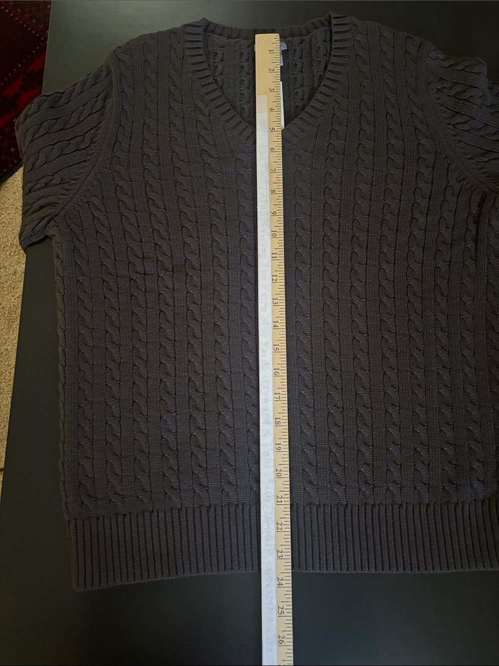 Ann Taylor Cable Knit V-Neck Sweater
Dark Brown - Picture 8 of 17